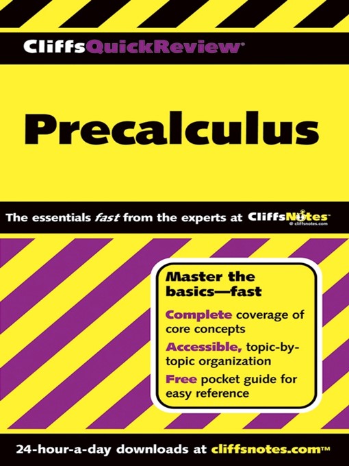 Title details for CliffsQuickReview Precalculus by W. Michael Kelley - Available
